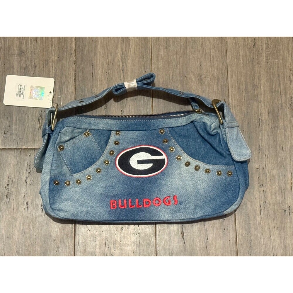 University of Georgia Embroidered Denim Purse Handbag - Picture 4 of 4